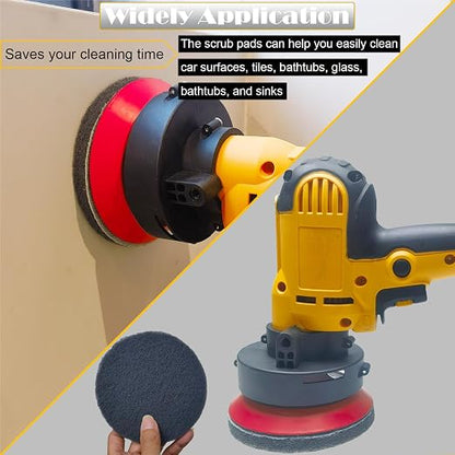 15 PCS 5 Inch Hoop and Loop Multipurpose Scrubber Scouring Pads - Image 5