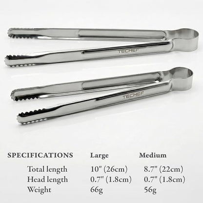 TECHEF Kitchen Shears With 2 Stainless Steel Tongs & Travel Bag, Dishwasher Safe - Image 6