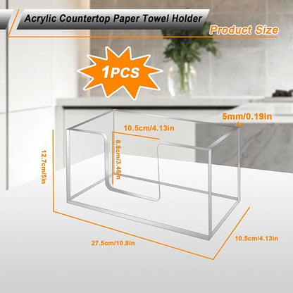 2Pack Acrylic Paper Towel Dispenser, Napkin Holder - Image 3