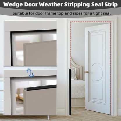 196" Wedge Weather Stripping Door Seal Strip - Image 6