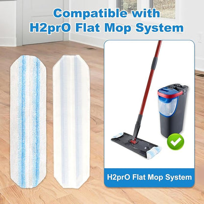 3PCS Replacement Mop Pads for O-Cedar H2prO Flat Mop System, Microfiber Mop Pad - Image 4