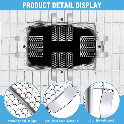Drywall Repair Clips, 8 Pack Stainless Steel Wall Patch Kit - Image 3
