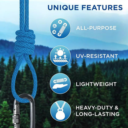 TECEUM Cotton Rope 3/16” – 100 FT – Strong All-Purpose Braided Rope – Natural - Image 4