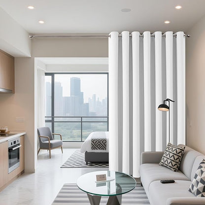 Joydeco Blackout Patio Sliding Door Curtains 90 Inches Long, Grommet Privacy - Image 2