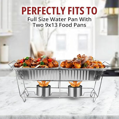 COMFICOVE 12 Pack Chafing Wire Rack Buffet Stand Chrome Frame - Image 5
