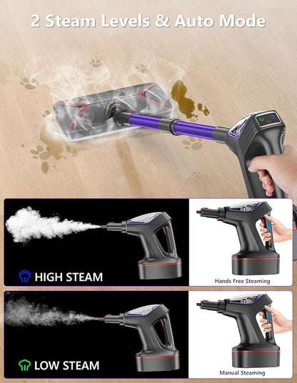 Steam Mop for Floor Cleaning, Heavy Duty 29-in-1 Steam Cleaner for Home - Image 7