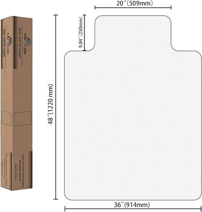 FuturHydro Office Chair Mat for Hardwood Floor, Plastic Rolling Chair Mats for - Image 6