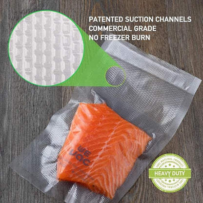 Wevac 6''x10'' & 8''x12'' 300 Count Food Vacuum Sealer Bags Keeper, PreCut Quart - Image 2