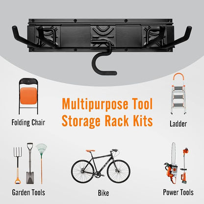 Garden Tool Storage Rack, Outdoor Power Tools Hangers - Image 4