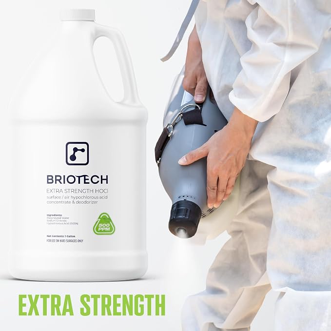 BRIOTECH Extra Strength HOCl Cleaner, 500 PPM Hypochlorous Acid Concentrate - Image 8