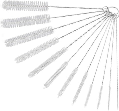 Straw Cleaner Brushes Sets, 12 Pieces 8.2 Inch Botthle Cleaning Brush and Nylon by Ixiaoyoo