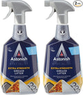 Astonish Specialist Extra Strength Grease Lifter With Baking Soda - No Scrub De-Greaser Formula For Kitchen Surfaces, Trays & Pans - Vegan Cruelty Free Household Cleaning Supplies, 750ml Bottle, 2PK