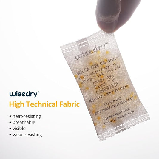wisedry 20 Gram Rechargeable Silica Gel Packets Microwave Fast Reactivate in - Image 2