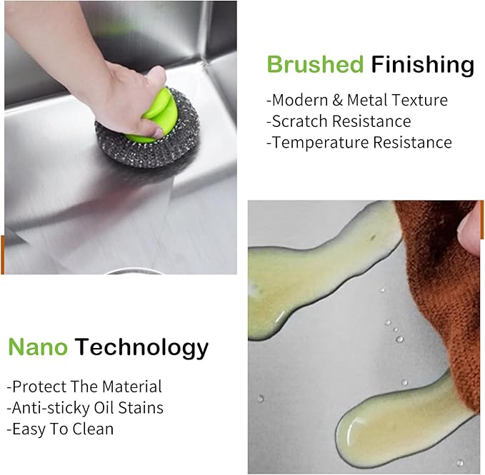 Stainless Steel Drop In Kitchen And Bar Sink - 25x22 Inch Single Bowl Topmount Bar Sink Come With SS Grid,Silicon Mat,Drain Strainer Set