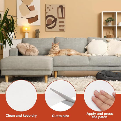PATIKIL Leather Patches Tape for Furniture, 6.3 x 61 Inch Self Adhesive Vinyl - Image 3