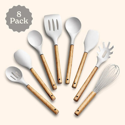 Country Kitchen Non Stick Silicone Utensil Set - Image 2