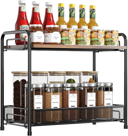 Spice Rack Organizer for Countertop by Xpatee