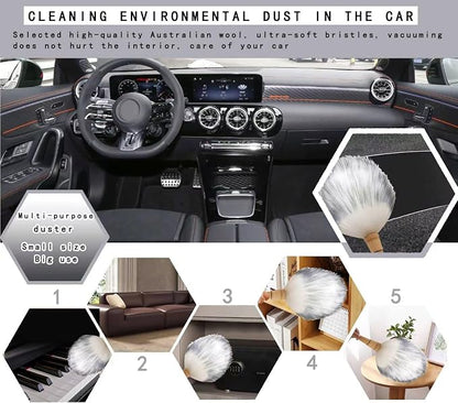 Car Interior Dusting Brush Auto Dust Sweeping Soft Brush Automotive Mini Duster - Image 5