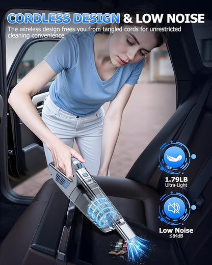 BQYPOWER Handheld Vacuum Cordless, 16000PA Strong Suction Hand Held Vacuum Dust - Image 7