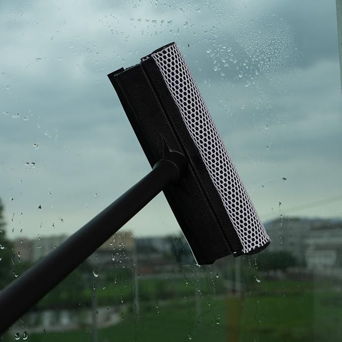 Matthew All Purpose Window Squeegee w/Premium Microfiber Cloth, Car Squeegee - Image 6