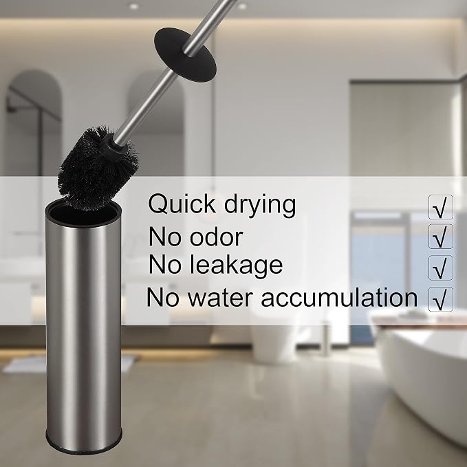 BGL Toilet Brush and Holder, Stainless Steel Toilet Brushes - Image 3