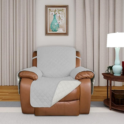 PureFit Reversible Quilted Sofa Cover, Water Resistant Slipcover Furniture - Image 2