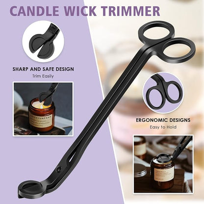 6 in 1 Candle Accessory Set, Candle Wick Trimmer Cutter, Candle Wick Dipper - Image 4
