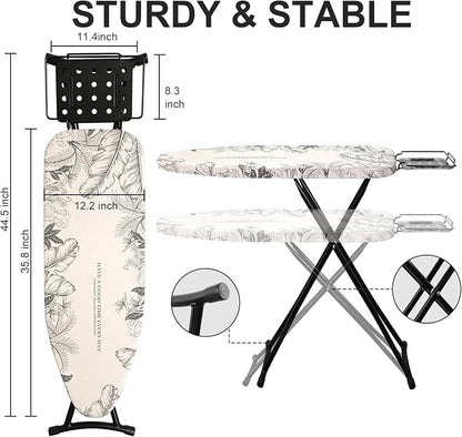 Ironing Board, Foldable Ironing Board Adjustable Height Compact Iron Board - Image 5