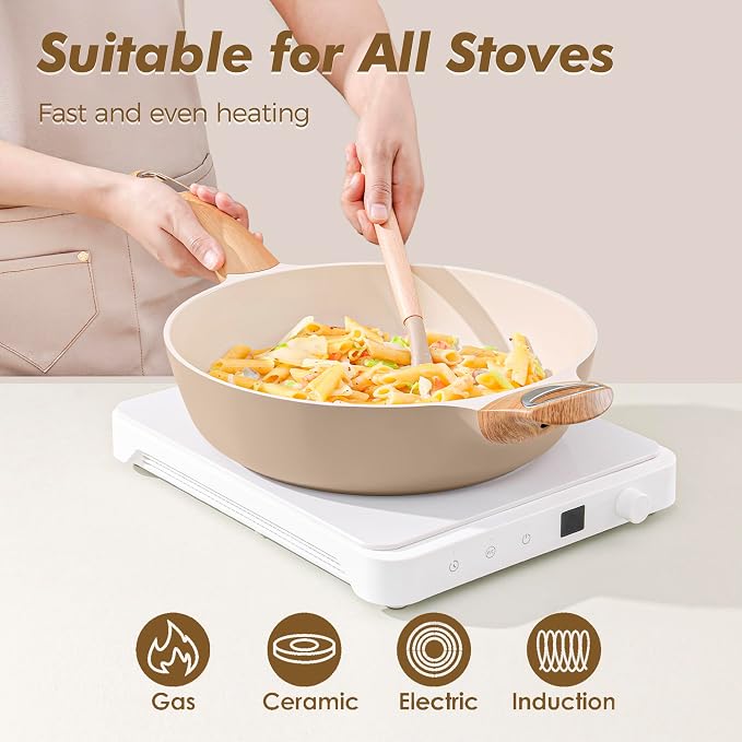 SENSARTE Ceramic Nonstick Frying Pan Skillet - Image 3