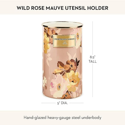 MACKENZIE-CHILDS Enamel Utensil Holder, Stylish Kitchen Countertop Organizer - Image 4