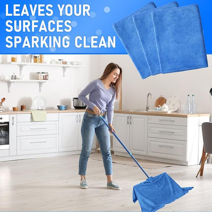 Newwiee 3 Pcs Extra Large Microfiber Cleaning Cloth 30" x 20" Washable Reusable - Image 3