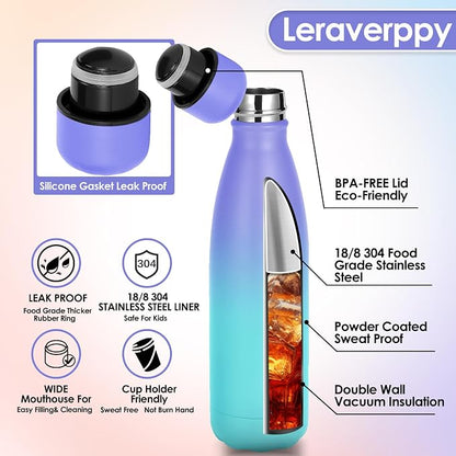 25oz Cola-Bottle Shaped Stainless Steel Leak-proof Water Bottle, Double Wall - Image 4
