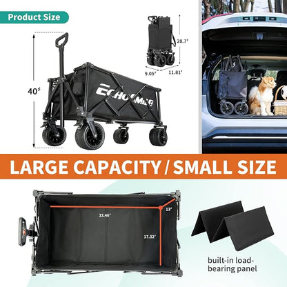 EchoSmile Collapsible Folding Wagon Cart - Image 2