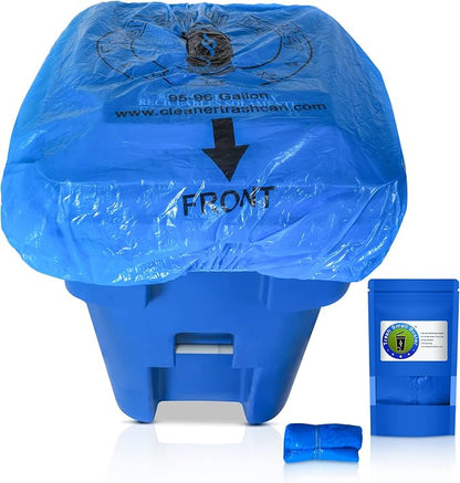 95 Gallon Trash Can Cover Odor Eliminating Bag by TrashSmellBuster