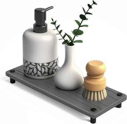 Quick Dry Sink Caddy Kitchen Sink Organizer, Water Absorbing Stone Tray by Unknown