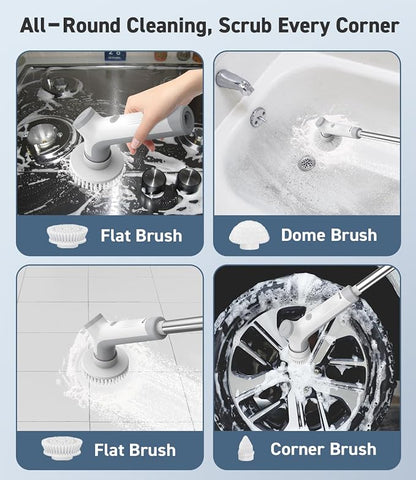 Electric Spin Scrubber, VEWIOR Cordless Shower Scrubber - Image 2