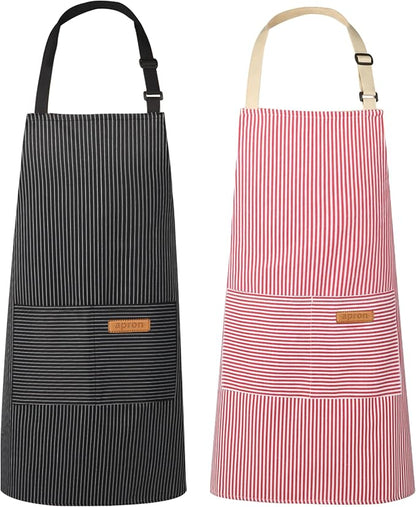 VALOME 2 Pack Kitchen Aprons, Apron by VALOME