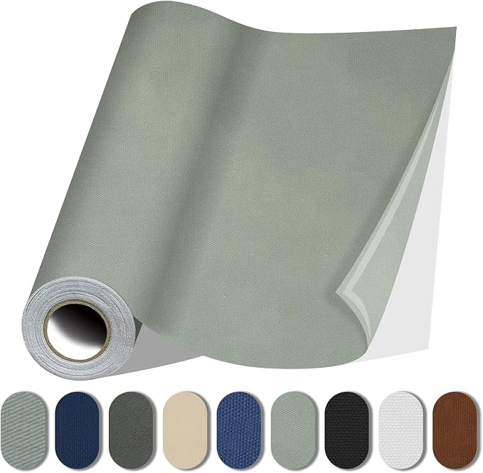 Fabric Repair Patches, 17X79 Inch Canvas Self-Adhesive Fabric Patches Tape by Lifeshoon