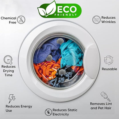 RAYTRADE Wool Dryer Balls 6-Pack 100% Made of Organic New Zealand Wool Reduces - Image 6