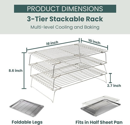 Ultra Cuisine Heavy Duty 3 Tiers Stackable - Image 2