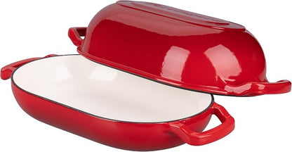 VORRINGARD Enameled Cast Iron Sourdough Bread Oven, Dutch Oven, Loaf Cast Iron - Image 5