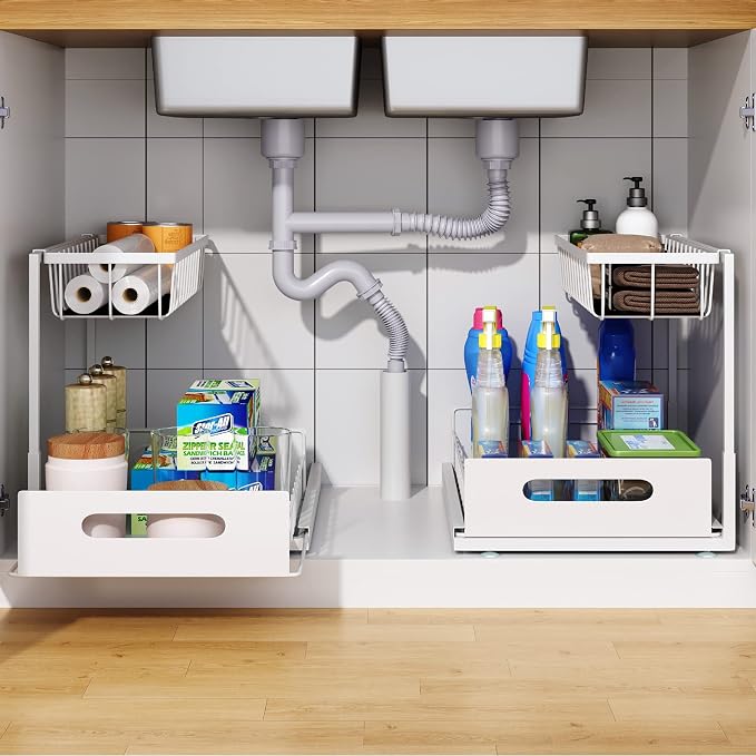 Under Sink Organizer, 2 Tier Under Sink Organizers and Storage Multi-Purpose - Image 2