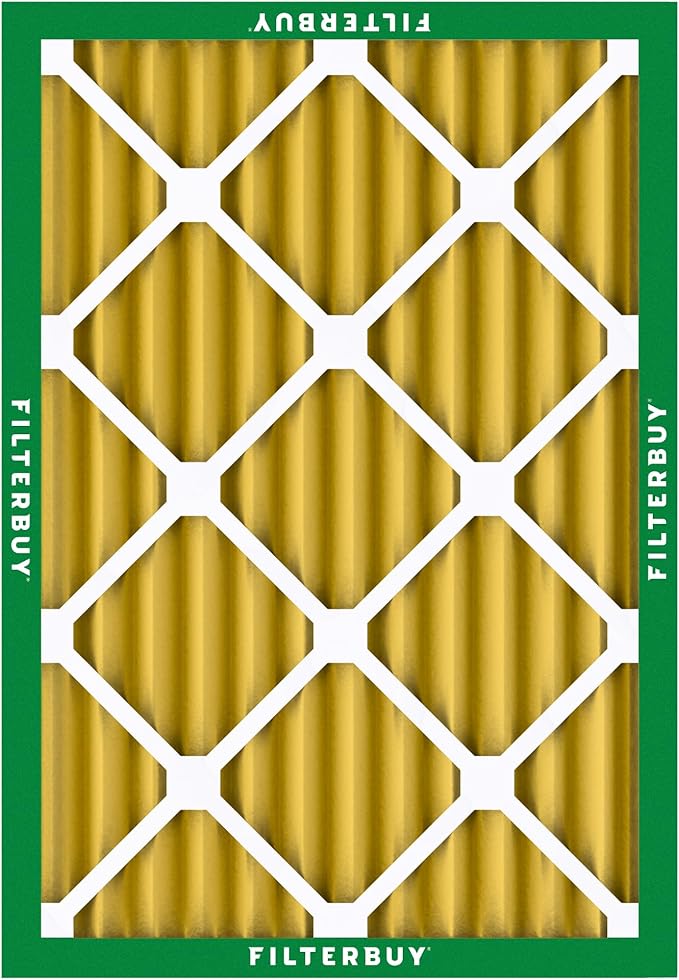 Filterbuy 24x28x2 Air Filter MERV 11 (MPR 1200) Allergen Defense Replacement (4-Pack), Electrostatic Pleated HVAC AC Furnace Filters, Made in USA (Actual Size: 23.50 x 27.50 x 1.75)