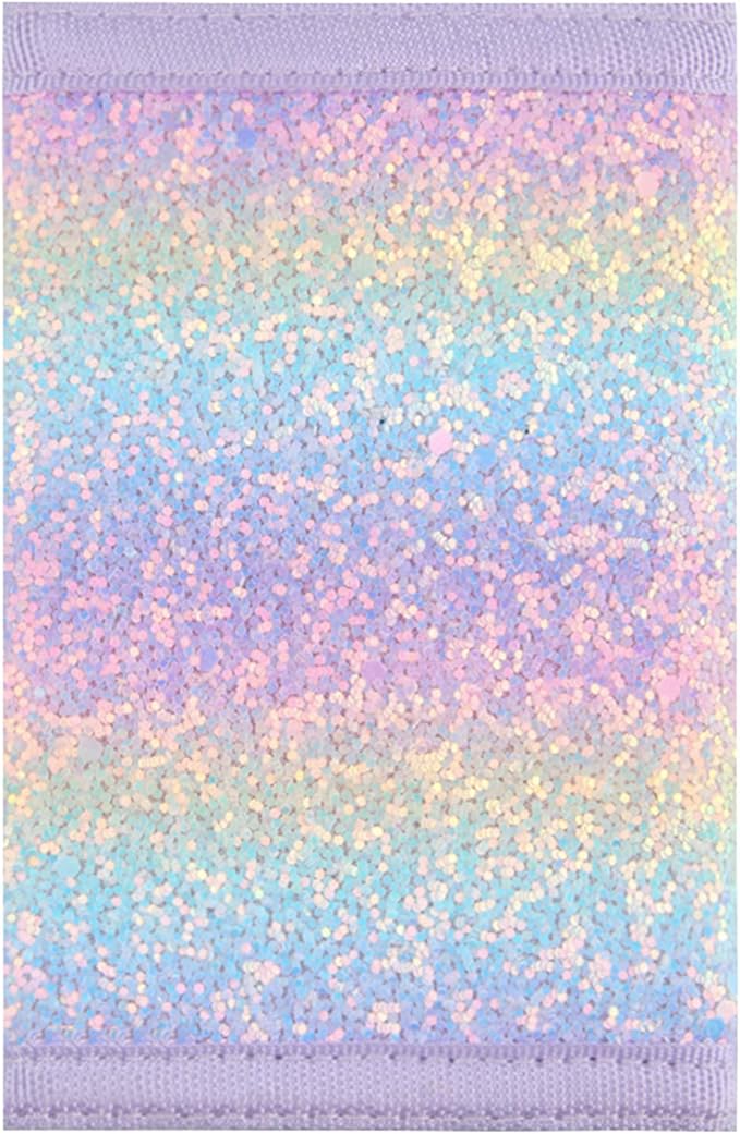 NEICY RFID Blocking Canvas Wallet for Men and Women - Camo Trifold Outdoor Sports Wallets with Magic Sticker for Teen Kids (Rainbow3)