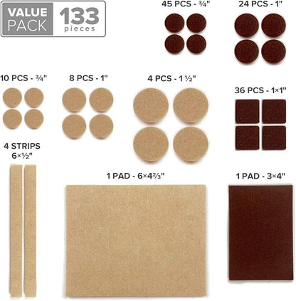 Felt Furniture Pads X-PROTECTOR 133 PCS Premium Furniture Pads - Image 5