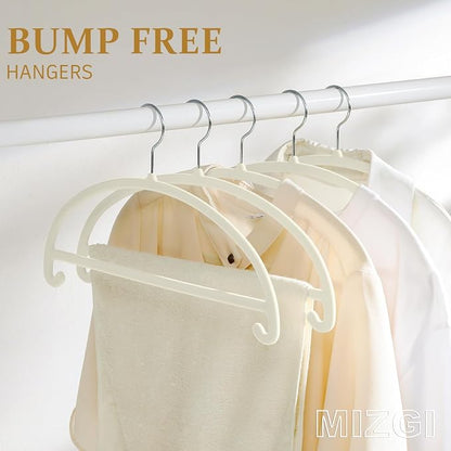 MIZGI 50 Pack Ivory Velvet Hangers - Image 2