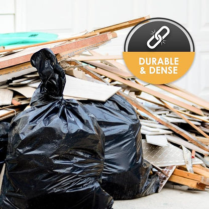 PAMI Heavy Duty 42 Gallon Contractor Garbage Bags, Tear Resistant Construction - Image 2
