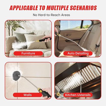 Handheld Steam Cleaner, 2500W Portable High Temp Bathroom Power Steamer - Image 8