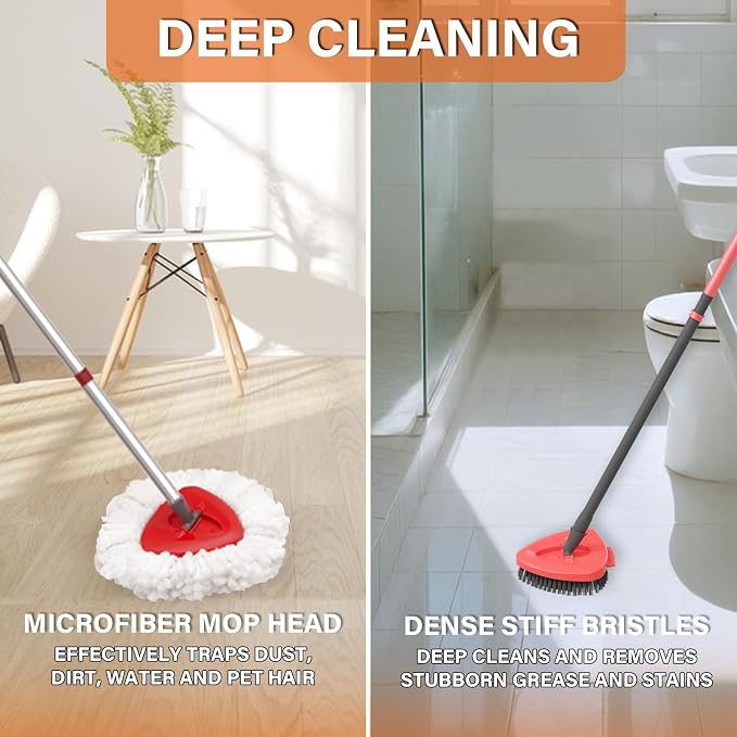 Spin Mop Head Replacement for O Cedar EasyWring 1-Tank System, 2 Mop Replace - Image 5