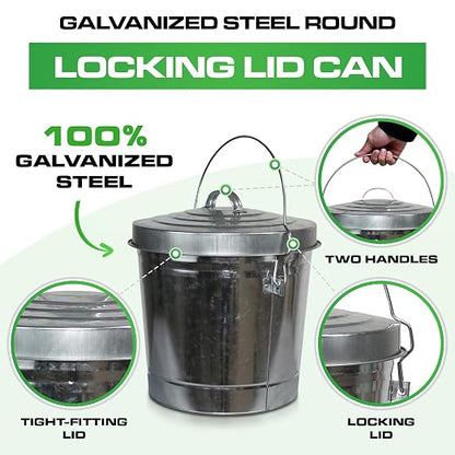 Plexon 6 Gallon Outdoor Trash Can - Image 3